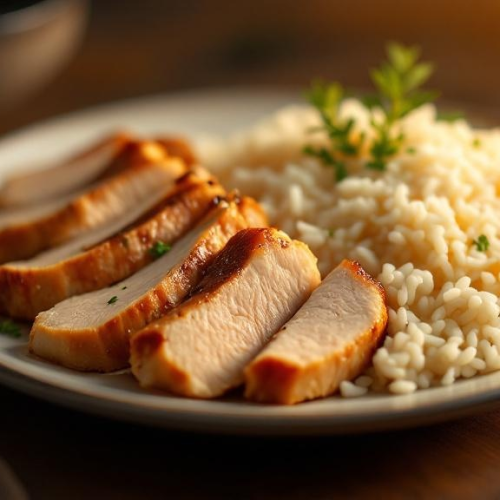 Gentle Rice & Chicken Sun-Bright Plate - Fresh Start 30: A Journey To Better Health